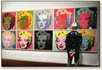 Marylin Monroe Portraits by Warhol in Gallery