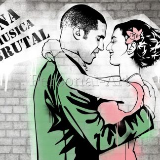 Stencil Street Art - Brick